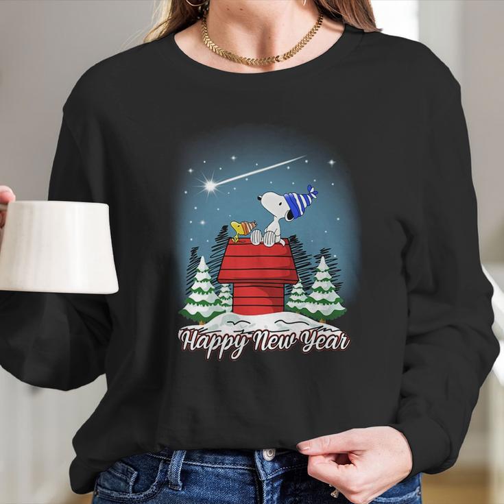 Happy New Year Snoopy Long Sleeve T-Shirt Gifts for Her