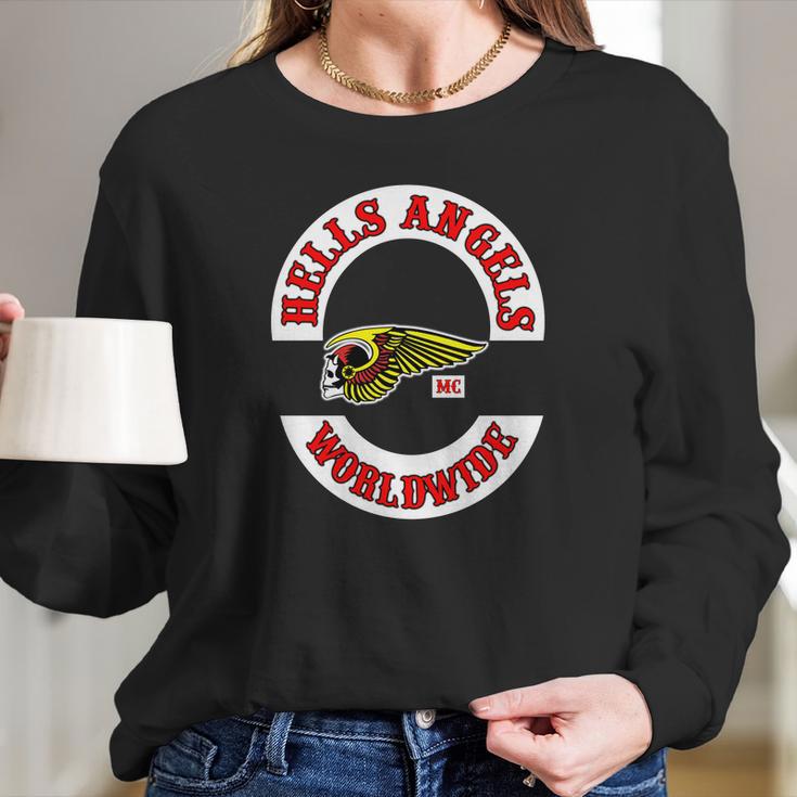 Hells Angels WorldwideShirt Long Sleeve T-Shirt Hoodie Sweatshirt Long Sleeve Gifts for Her