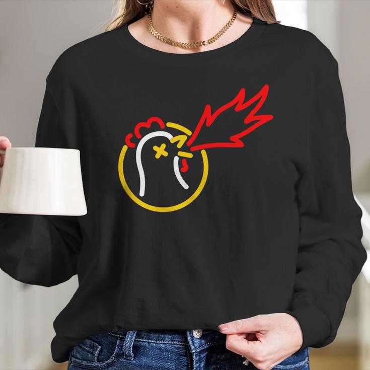 Hot Ones Vintage Line Art Long Sleeve T-Shirt Gifts for Her