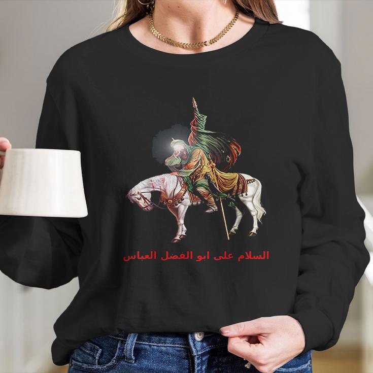 Imam Abbas For Muharram Shia Ashura Karbala Muslim Long Sleeve T-Shirt Gifts for Her