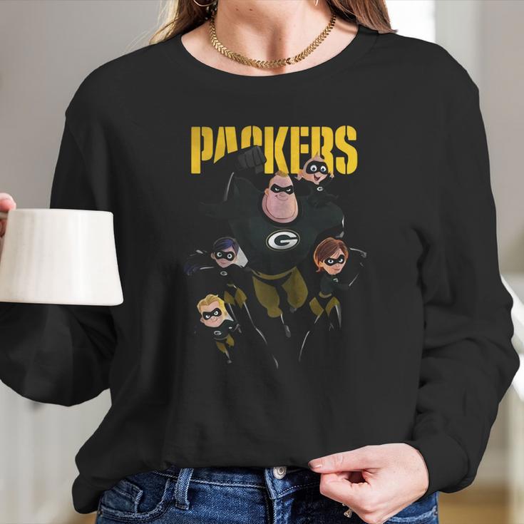 The Incredibles Green Bay Packers Long Sleeve T-Shirt Gifts for Her