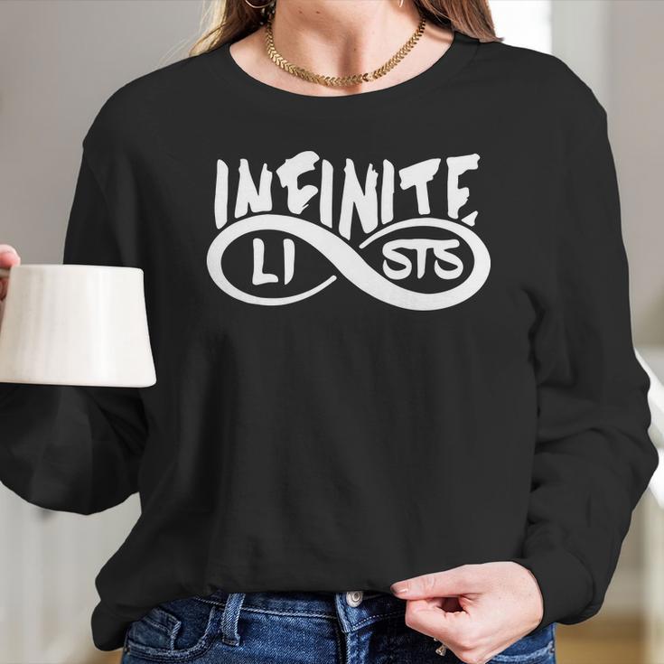 Infinite Lists Logo 2 Long Sleeve T-Shirt Gifts for Her