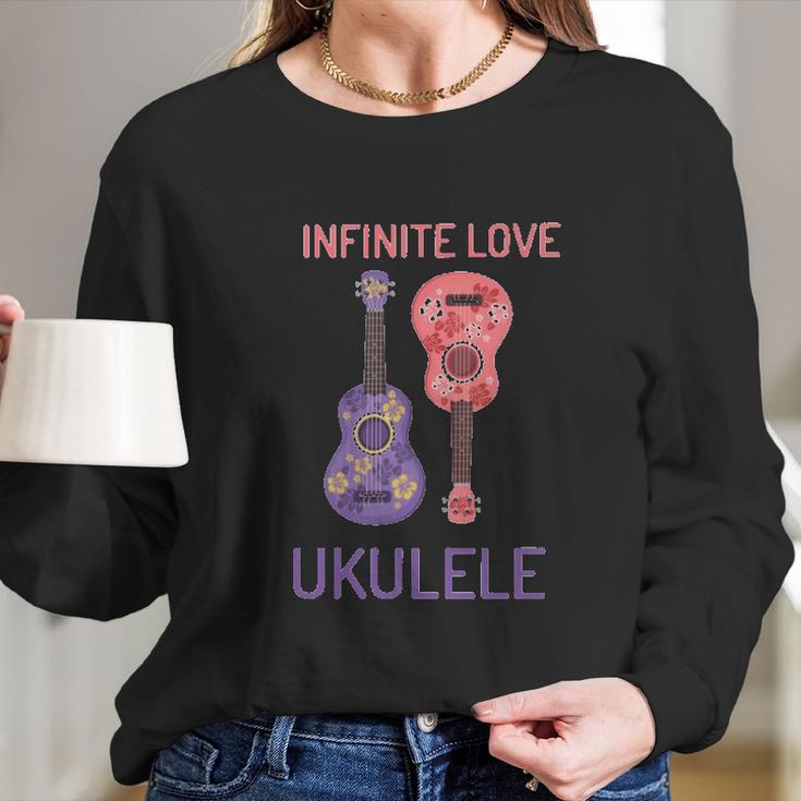 Infinite Love Ukulele Long Sleeve T-Shirt Gifts for Her