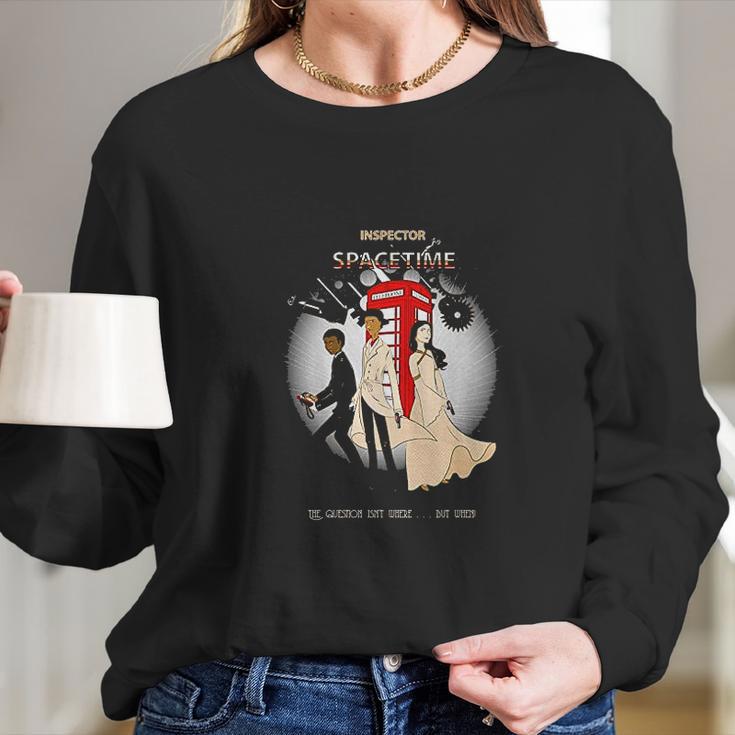 Inspector Spacetime Long Sleeve T-Shirt Gifts for Her