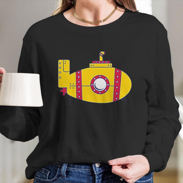 Instant Message Yellow Submarine Long Sleeve T-Shirt Gifts for Her