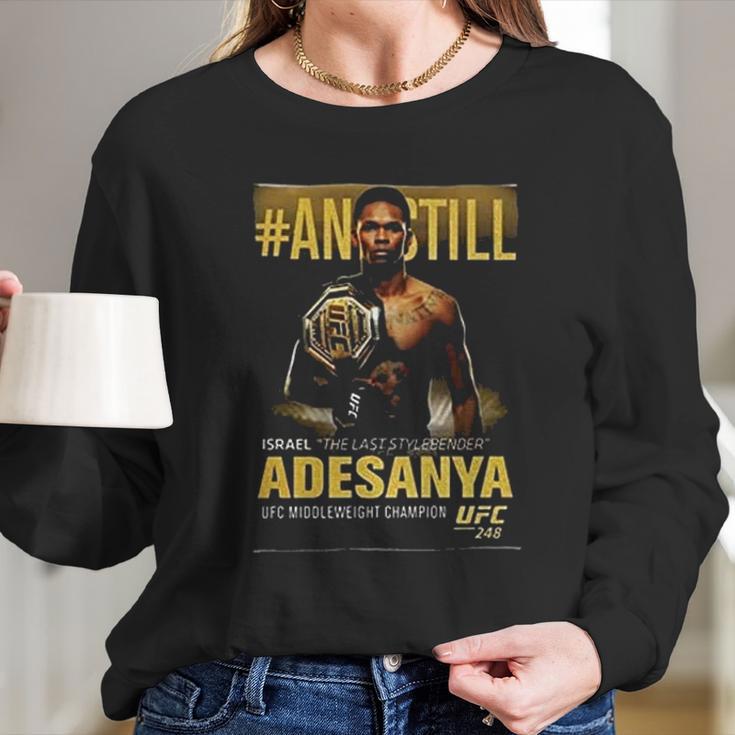 Israel Adesanya Retro Vintage Long Sleeve T-Shirt Gifts for Her