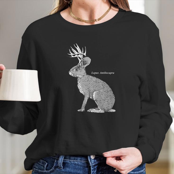 Jackalope Funny Rabbit Long Sleeve T-Shirt Gifts for Her