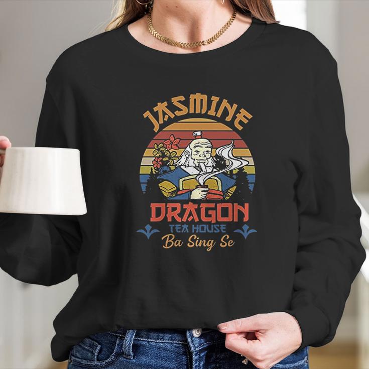 Jasmine Dragon Tea House Ba Sing Se Uncle Iroh Vintage Long Sleeve T-Shirt Gifts for Her