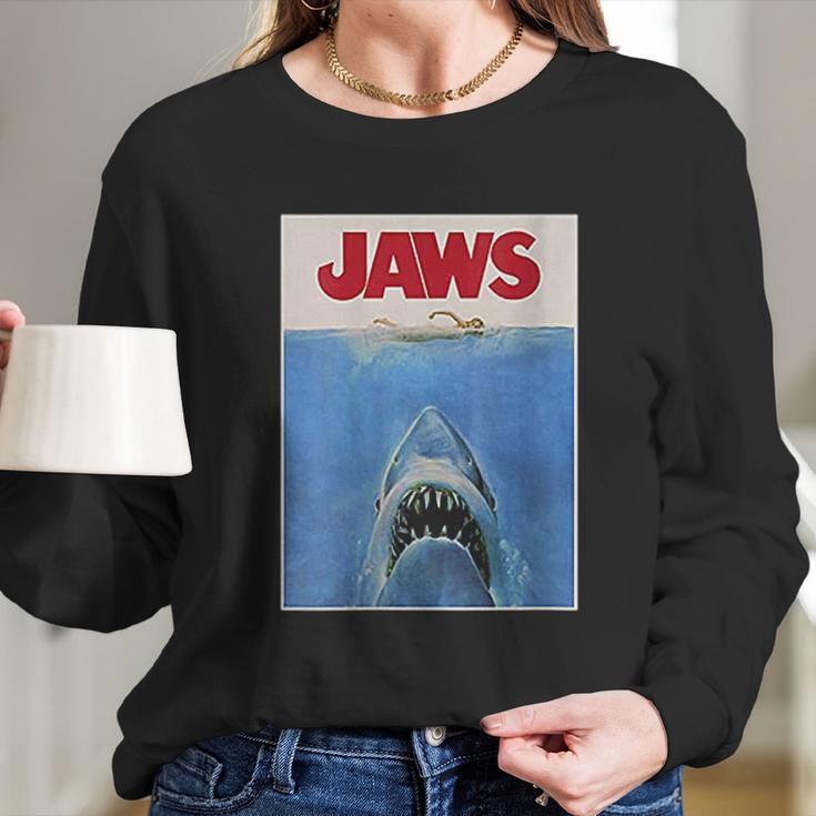 Jaws Original Movie Poster Long Sleeve T-Shirt Gifts for Her