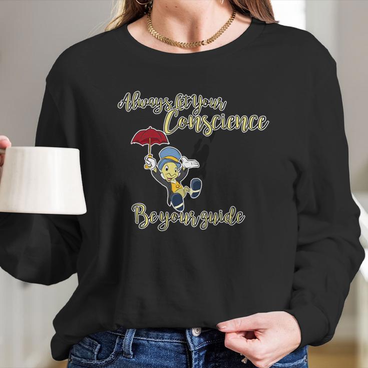 Jiminy Cricket T-Shirt Long Sleeve T-Shirt Gifts for Her