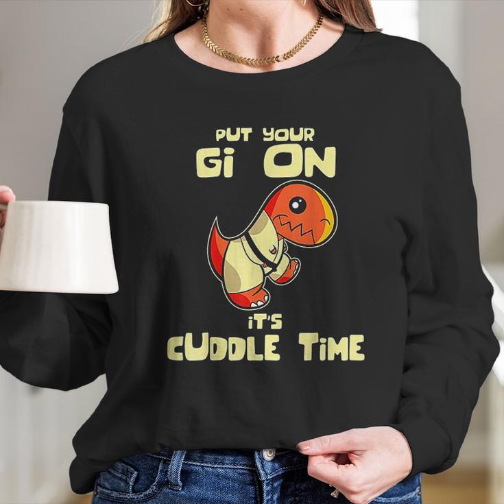 Jiu Jitsu Funny Bjj Cool Valentines Day Gifts Long Sleeve T-Shirt Gifts for Her