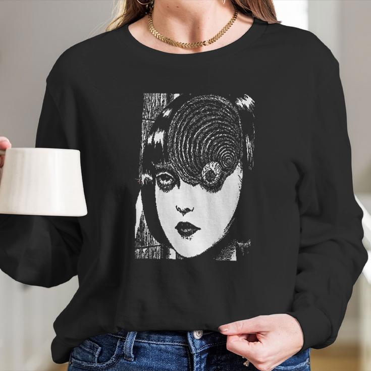 Junji Ito Art Long Sleeve T-Shirt Gifts for Her