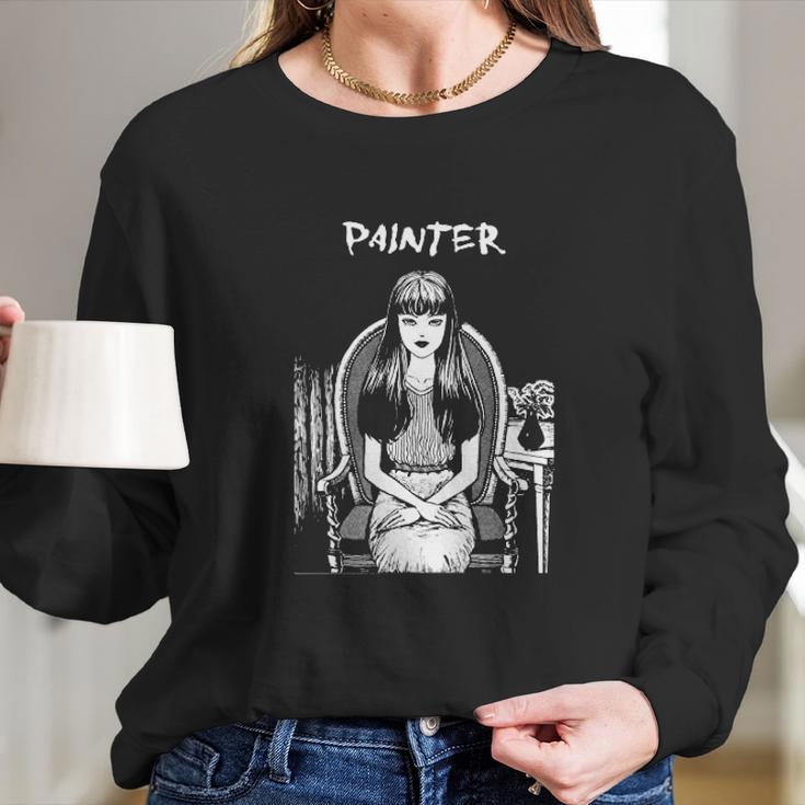 Junji Ito Tomie Sitting Long Sleeve T-Shirt Gifts for Her