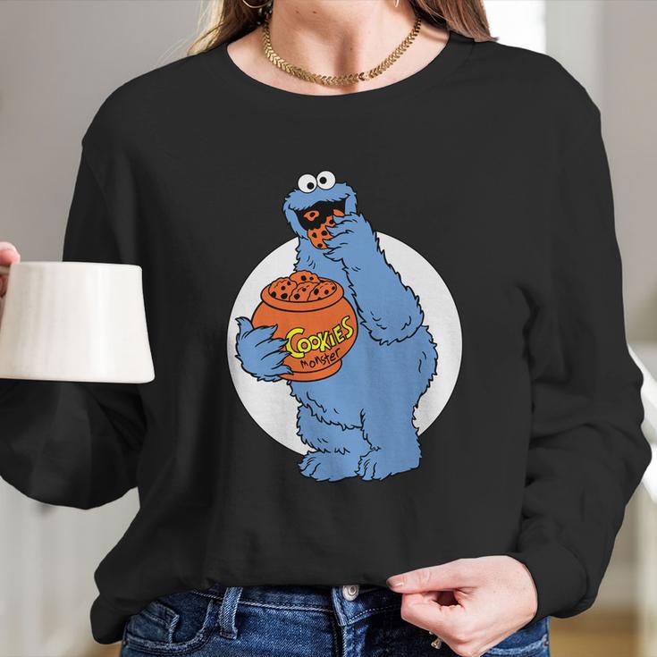 Junk Food Cookie MonsterShirt Worn By Rachel On Friends Vintage Htf Rare S Long Sleeve T-Shirt Gifts for Her