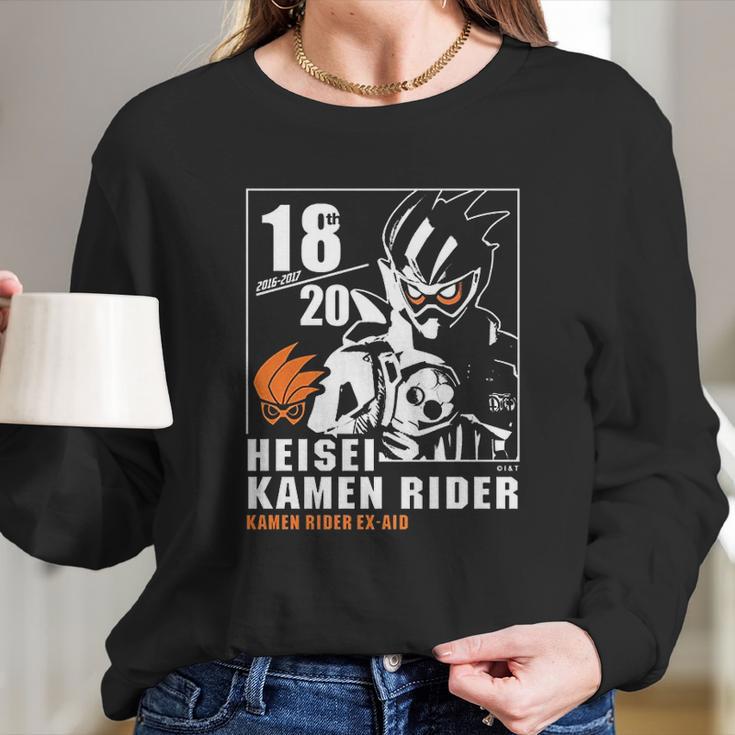 Kamen Rider Exaid Heisei Rider Anniversary Long Sleeve T-Shirt Gifts for Her