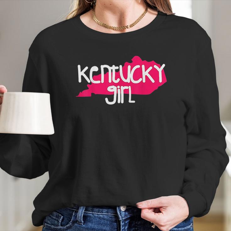 Kentucky Girl I Love Kentucky State Home Long Sleeve T-Shirt Gifts for Her