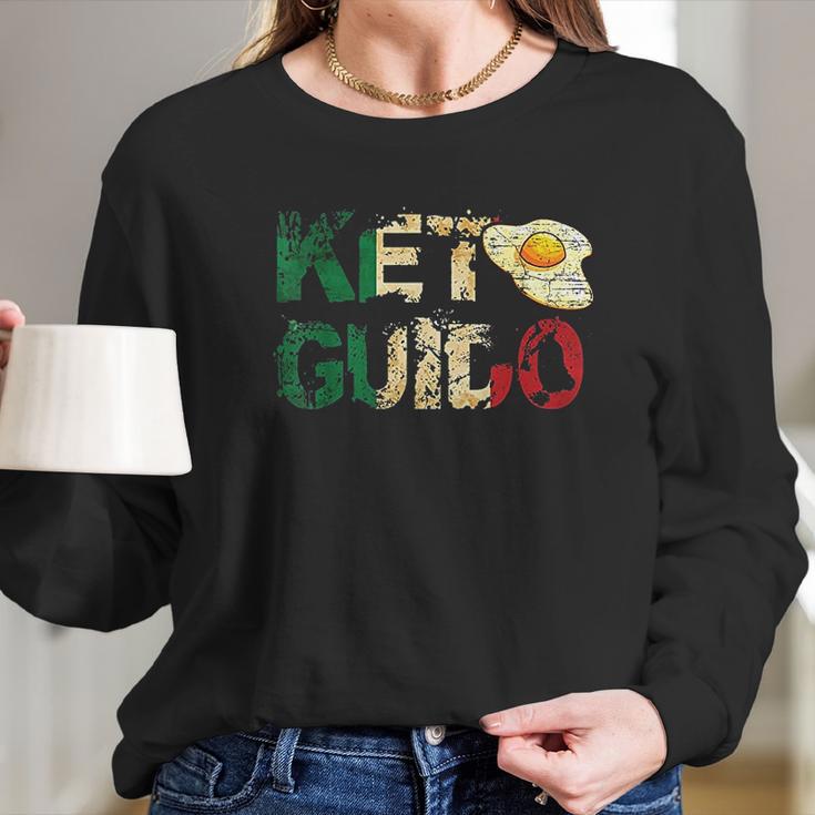 Keto Guido Italian Keto Italia Diet Cool Long Sleeve T-Shirt Gifts for Her