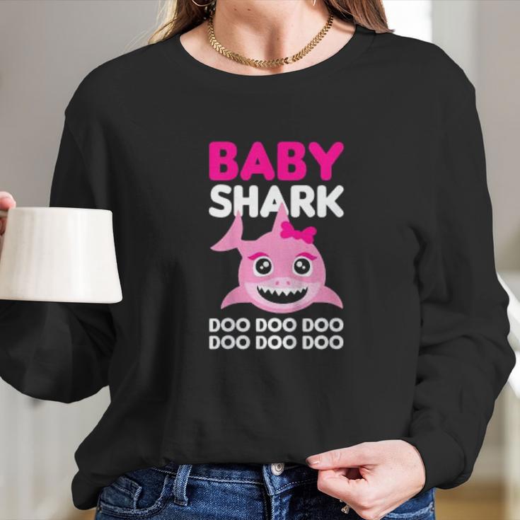 Kids Baby Cute Shark Girls Doo Doo Doo Long Sleeve T-Shirt Gifts for Her