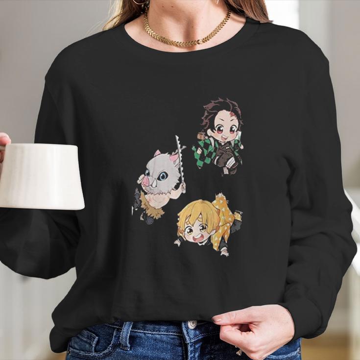 Kimetsu No Yaiba Demon-Slayer Long Sleeve T-Shirt Gifts for Her