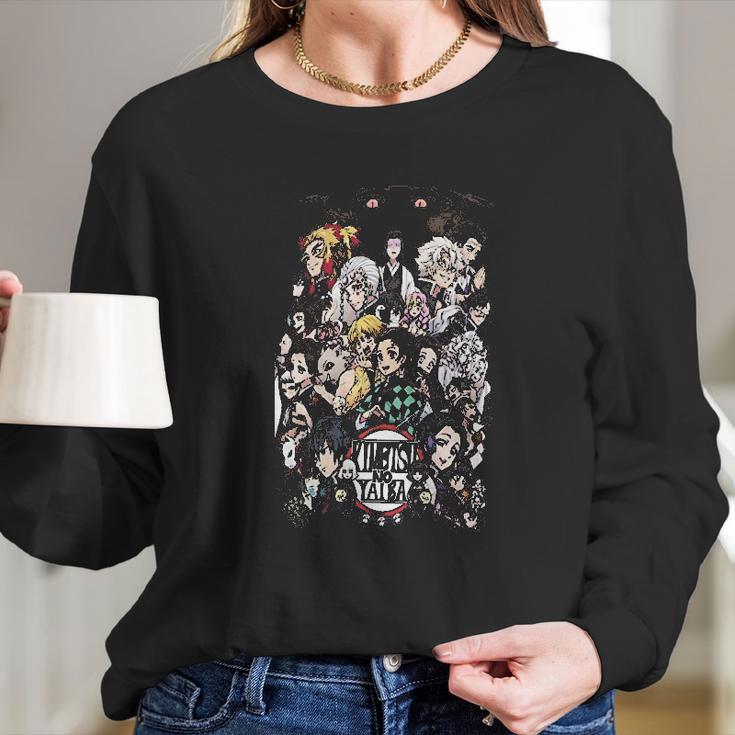 Kimetsu No Yaiba Demon Slayer All In Long Sleeve T-Shirt Gifts for Her