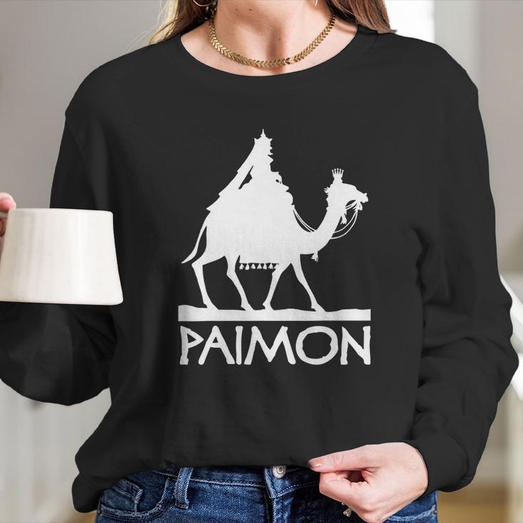 King Paimon Lesser Key Of Solomon Ars Goetia Demon Spirit Long Sleeve T-Shirt Gifts for Her