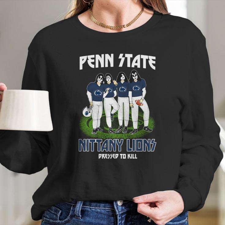 Kiss Penn State Nittany Lions Long Sleeve T-Shirt Gifts for Her