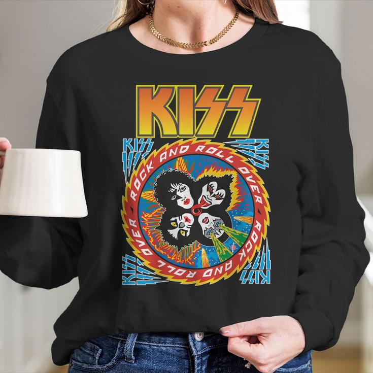 Kiss Rock Band Long Sleeve T-Shirt Gifts for Her