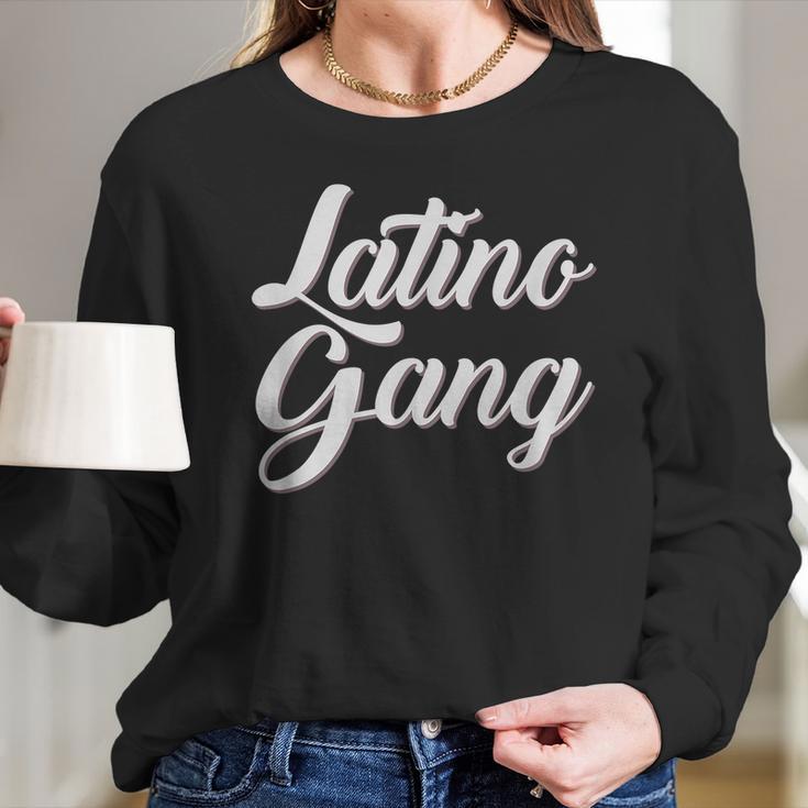 Latino Gang Latin Trap Hip Hop Rap Hispanic Conejo Malo T-Shirt Long Sleeve T-Shirt Gifts for Her