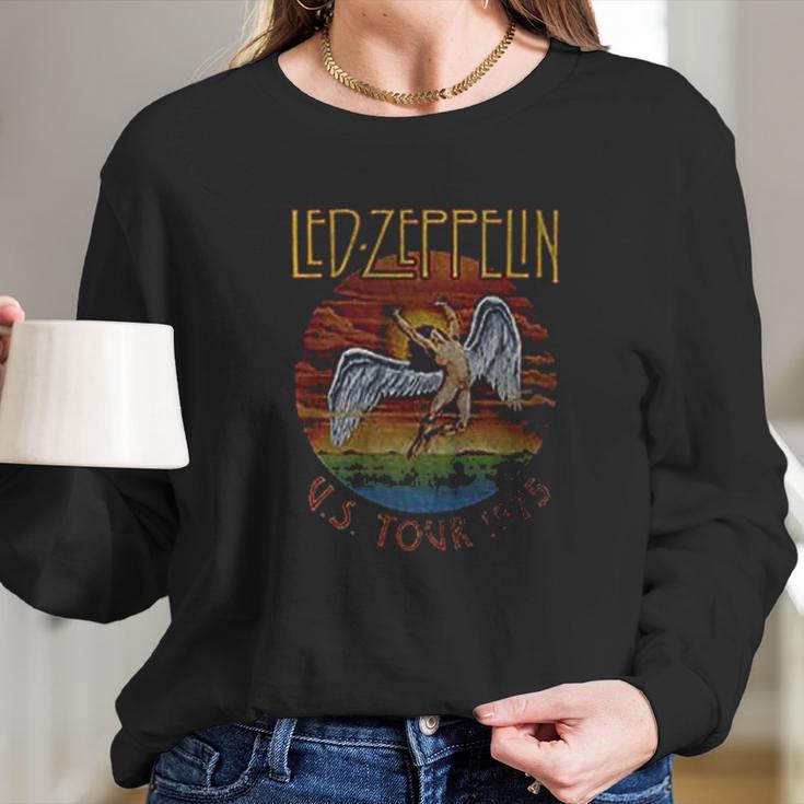 Led Zeppelin Usa Tour 1975 Long Sleeve T-Shirt Gifts for Her