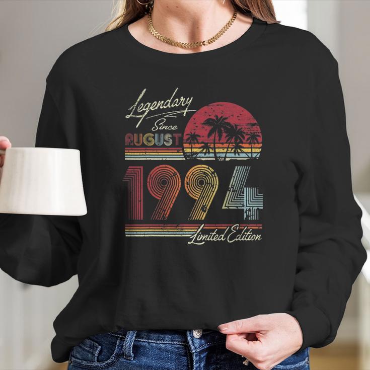 Legendary Since August 1994 27Th Birthday Gift 27 Years Old Long Sleeve T-Shirt Gifts for Her