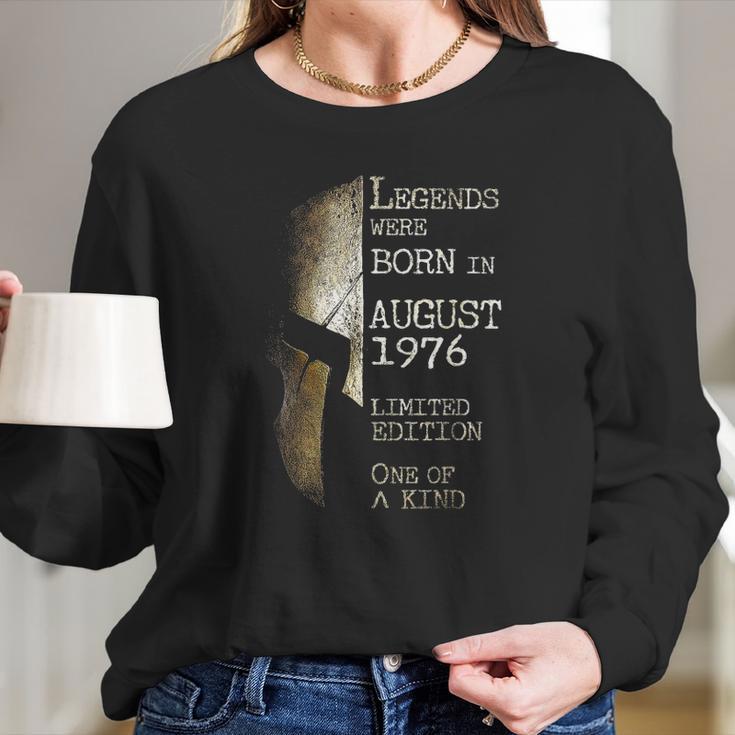 Legends Born In August 1976 45Th Birthday 45 Years Old Long Sleeve T-Shirt Gifts for Her