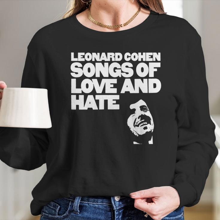 Leonard Cohen - Songs Of Love And Hate Shirt Long Sleeve T-Shirt Gifts for Her