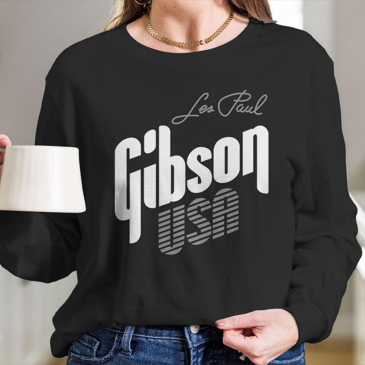 Les Paul Gibson Usa Long Sleeve T-Shirt Gifts for Her