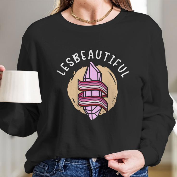 Lesbeatiful Lesbian Lgbtq Member Sexual Diversity Pride Gift Long Sleeve T-Shirt Gifts for Her