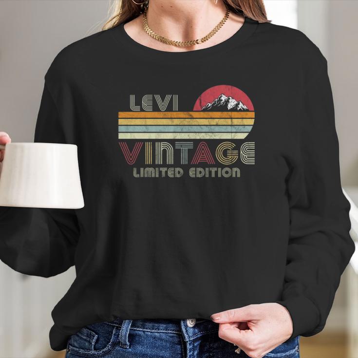 Levi Name Gifts Vintage Limited Edition Birthday Outfit Long Sleeve T-Shirt Gifts for Her