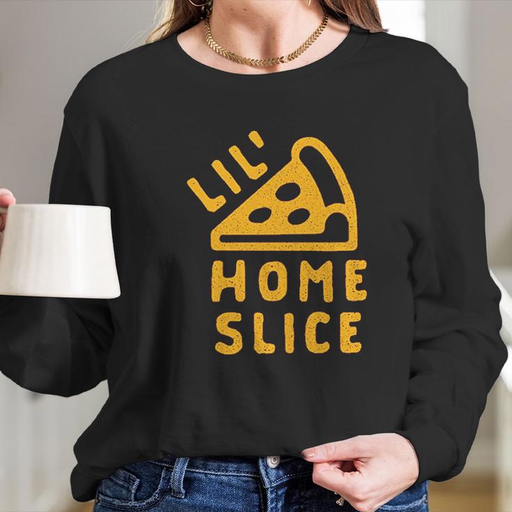 Lil Home Slice Pizza Pie Long Sleeve T-Shirt Gifts for Her