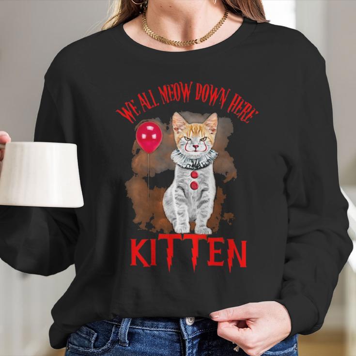 Limted Edition Kitten Halloween Long Sleeve T-Shirt Gifts for Her