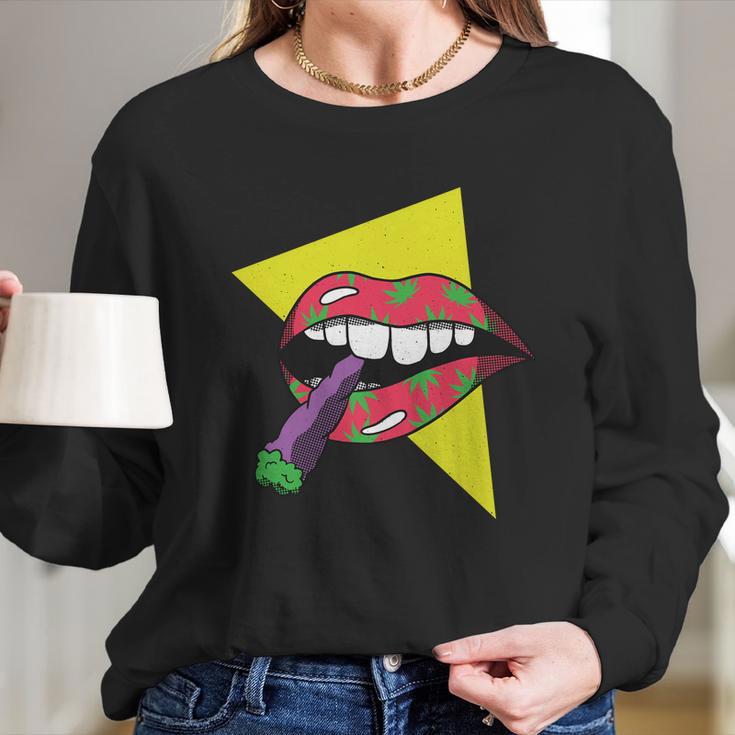 Lips Joint Long Sleeve T-Shirt Gifts for Her