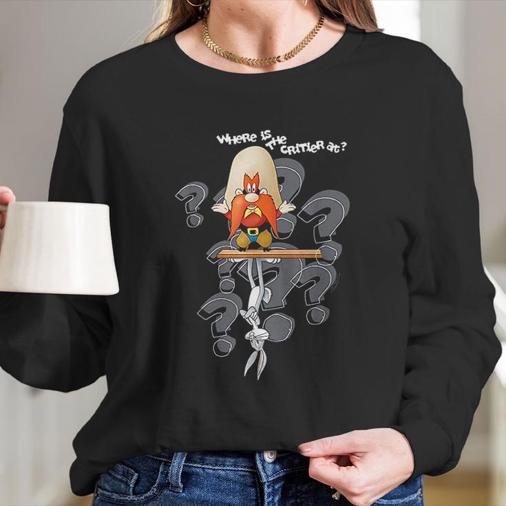 Looney Tunes Yosemite Sam Where The Critter Long Sleeve T-Shirt Gifts for Her