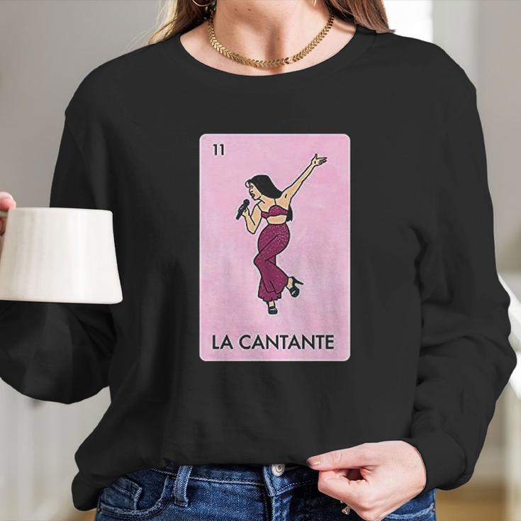 Loteria Mexican Parody Bingo Gamer Funny Graphic Long Sleeve T-Shirt Gifts for Her