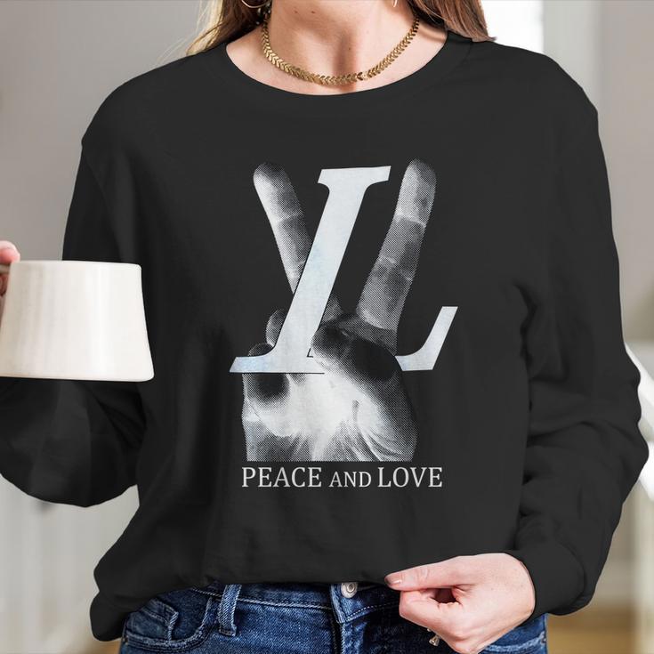 Louis Vuitton Peace And LoveShirt Long Sleeve T-Shirt Gifts for Her