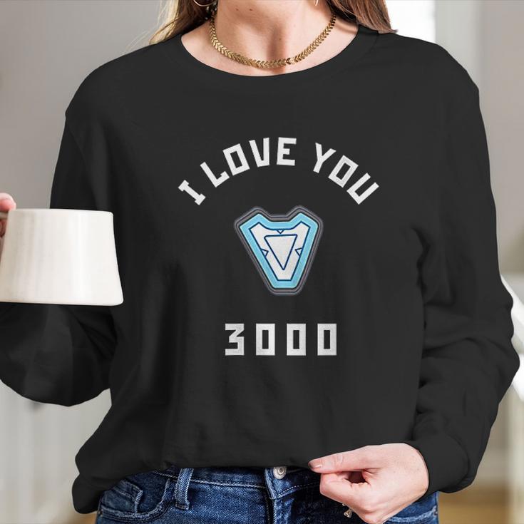 I Love You 3000 Arc Reactor Long Sleeve T-Shirt Gifts for Her