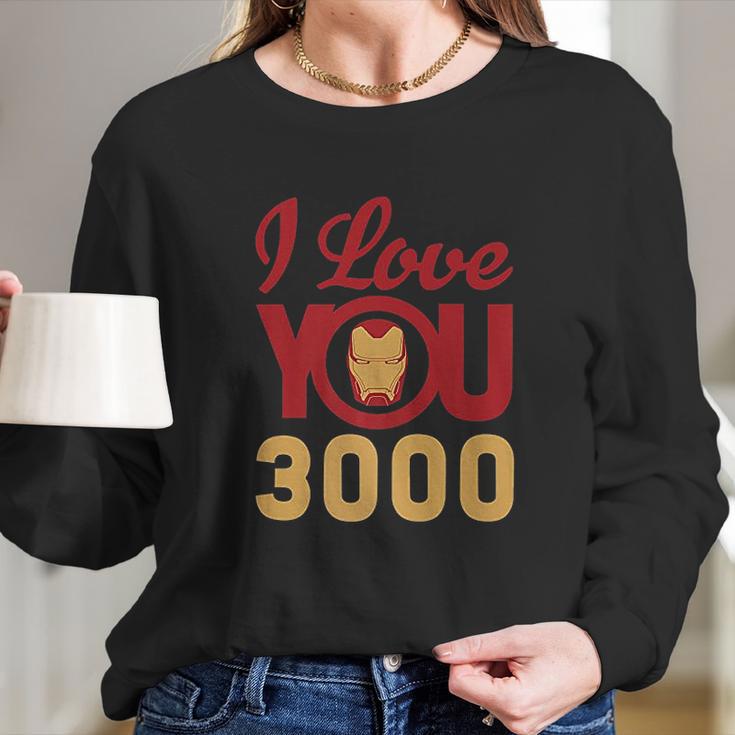 I Love You 3000 Helmet Logo Long Sleeve T-Shirt Gifts for Her