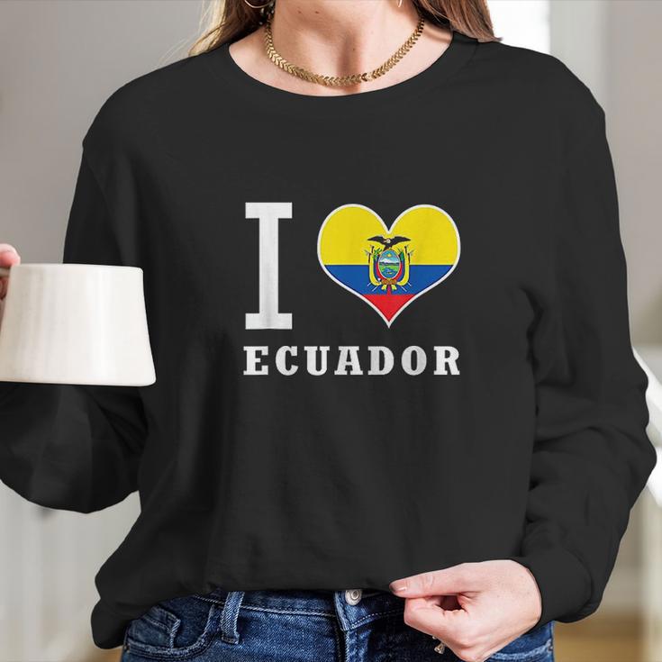 I Love Ecuador Yo Amo Ecuador Camiseta Long Sleeve T-Shirt Gifts for Her