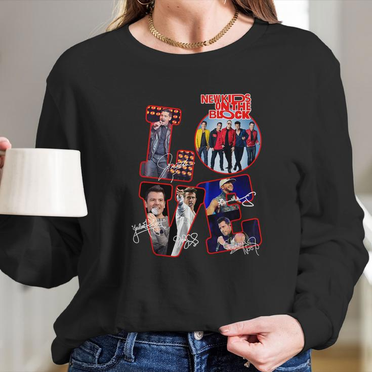 Love New Kids On The Block All Signature Long Sleeve T-Shirt Gifts for Her