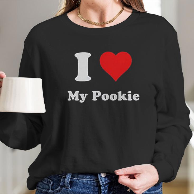 I Love My Pookieheart My Pookie Long Sleeve T-Shirt Gifts for Her