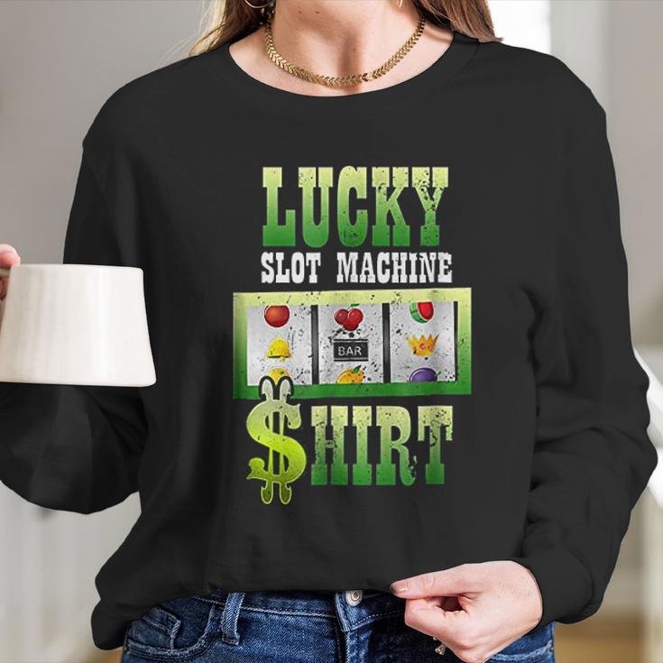 Lucky Gambling | Slot Machine Gift Long Sleeve T-Shirt Gifts for Her