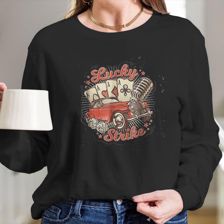 Lucky Strike Art Long Sleeve T-Shirt Gifts for Her