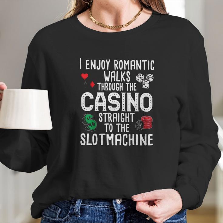 Machine Gambling Long Sleeve T-Shirt Gifts for Her