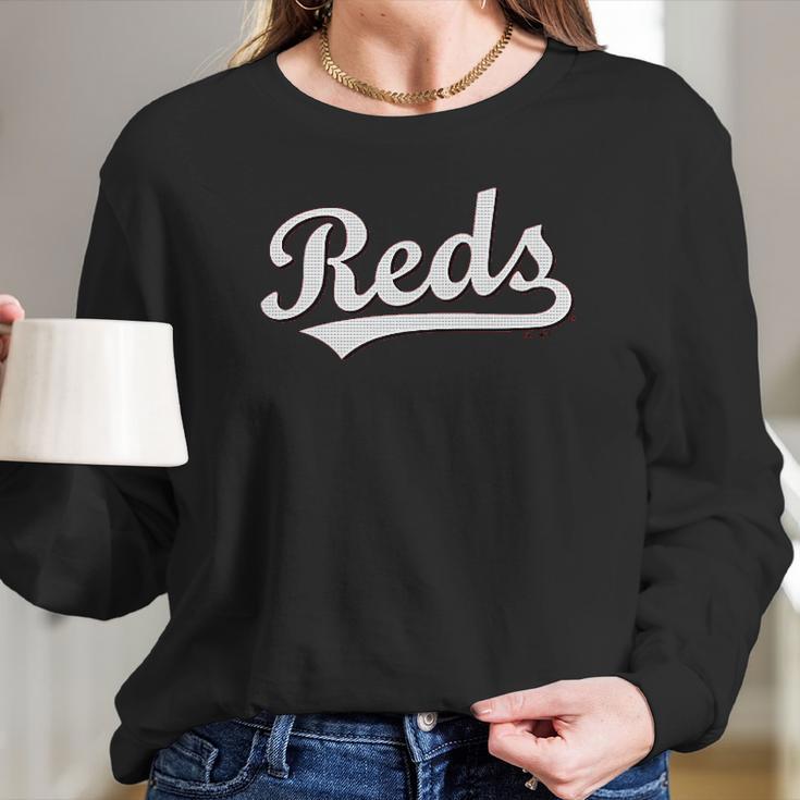 Majestic Cincinnati Reds Wicking Licensed Youth & Adult Authentic Long Sleeve T-Shirt Gifts for Her